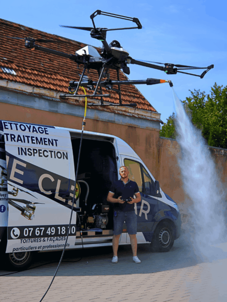 Drone jet haut pression Alsace Drone Clear